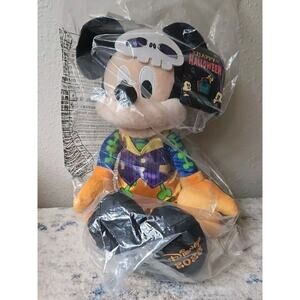 Disney 2023 Halloween Mickey Mouse Glow in the Dark Plush Stuffed Toy 15"